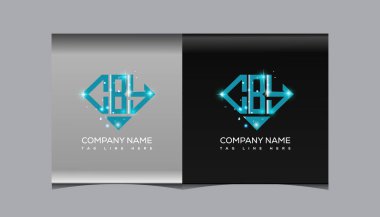 CBY mektup logosu yaratıcı tasarımı. CBY benzersiz tasarım.