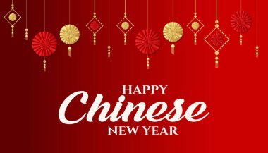  Mutlu Çin Yeni Yıl Festivali Pankartı Tasarımı