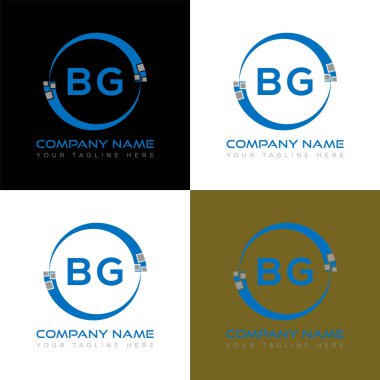 BG harf logosu yaratıcı tasarım. BG benzersiz tasarım.