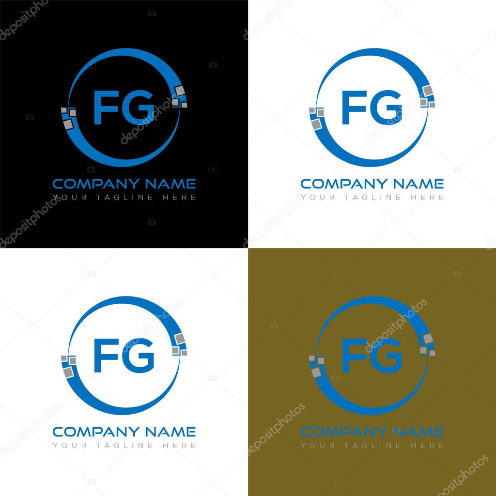 FG letter logo creative design. FG unique design.