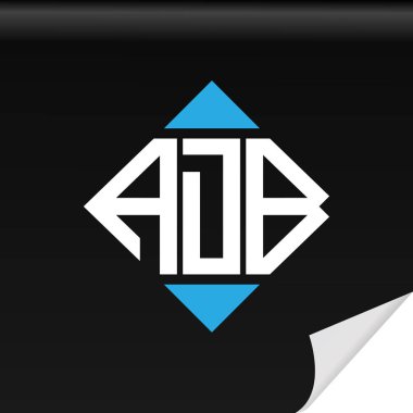 ADB letter logo creative design with vector graphic