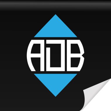 ADB letter logo creative design with vector graphic