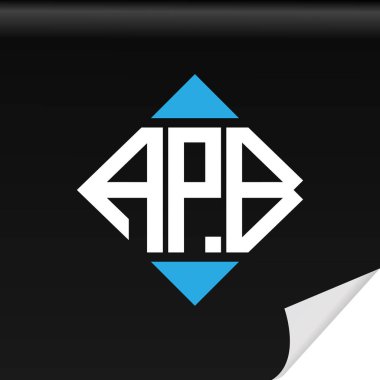 APB harf logosu vektör grafikli yaratıcı tasarım.