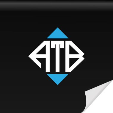 ATB harfi logosu vektör grafikli yaratıcı tasarım.