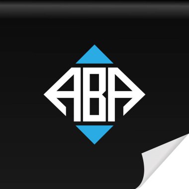 ABA harfi logosu vektör grafikli yaratıcı tasarım