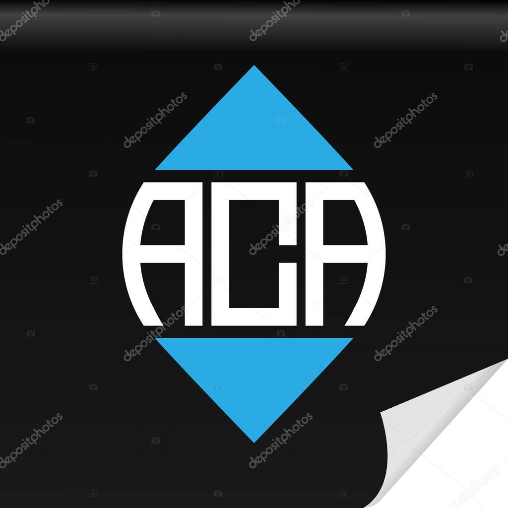 ACA letter logo creative design with vector graphic