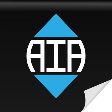 AIA creative initials letter logo design with vector graphic