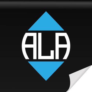 ALA creative initials letter logo design with vector graphic