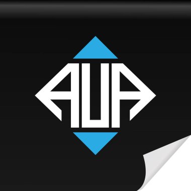 AUA creative initials letter logo design with vector graphic