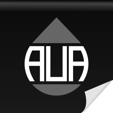 AUA creative initials letter logo design with vector graphic
