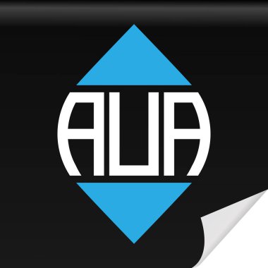 AUA creative initials letter logo design with vector graphic