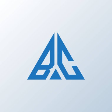 BC harf logosu yaratıcı tasarımı. BC eşsiz tasarımı.