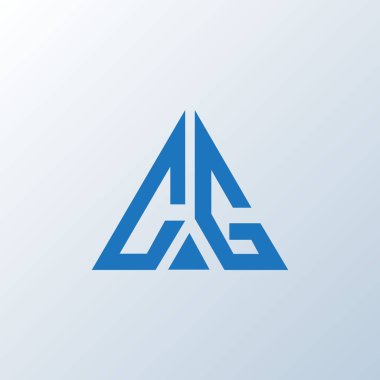 CG harf logosu yaratıcı tasarım. CG benzersiz tasarım.