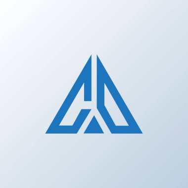 Karbondioksit logosu yaratıcı tasarımı. CO benzersiz tasarım.