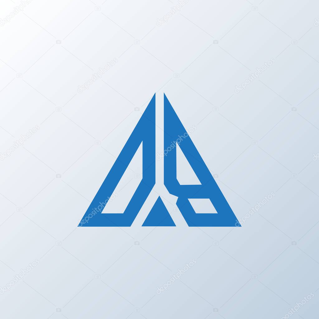DB letter logo creative design. DB unique design.