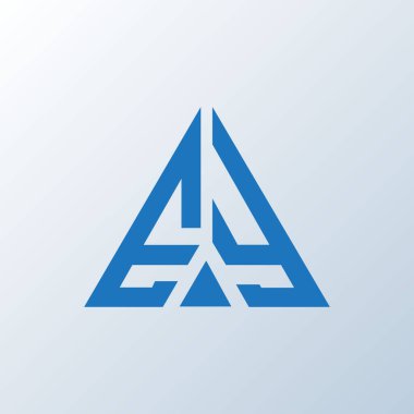 EY harfi logo yaratıcı tasarımı. EY benzersiz tasarım.