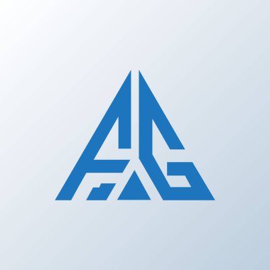 FG mektup logosu yaratıcı tasarım. FG benzersiz tasarım.