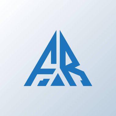 FR harf logosu yaratıcı tasarım. FR benzersiz tasarım.
