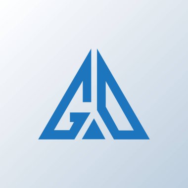 GD harf logosu yaratıcı tasarım. GD benzersiz tasarım.