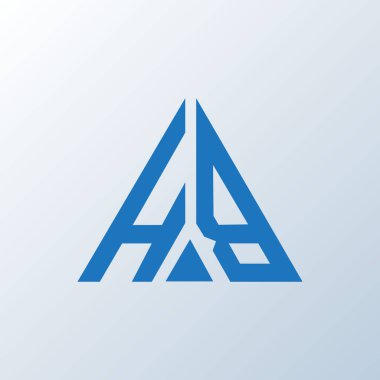 HB harfli logo yaratıcı tasarımı. HB benzersiz tasarım.