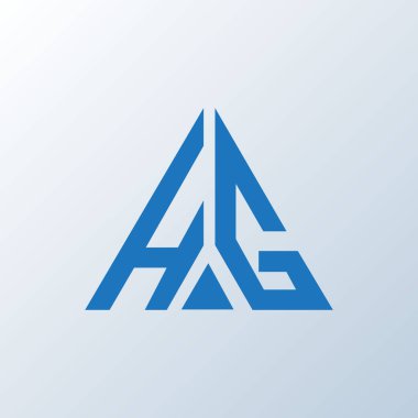HG harf logosu yaratıcı tasarım. HG benzersiz tasarım.