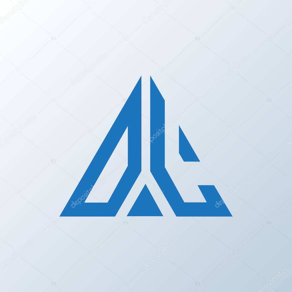 DL letter logo creative design. DL unique design.