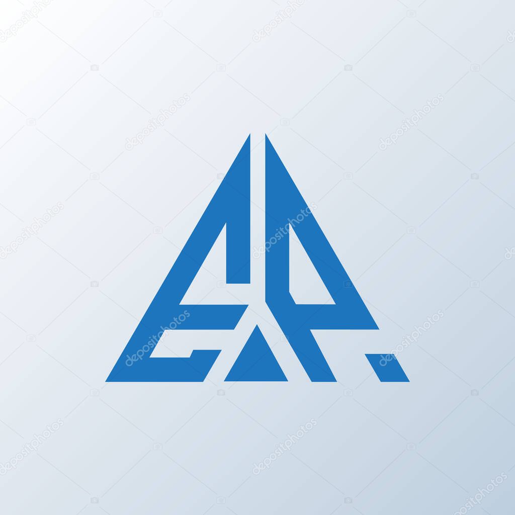 EP letter logo creative design. EP unique design.