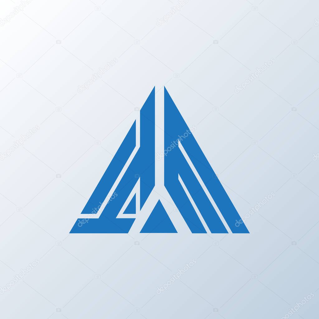 IM letter logo creative design. IM unique design.