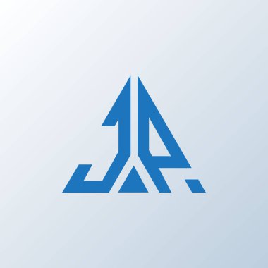 JP harf logosu yaratıcı tasarım. JP benzersiz tasarım.
