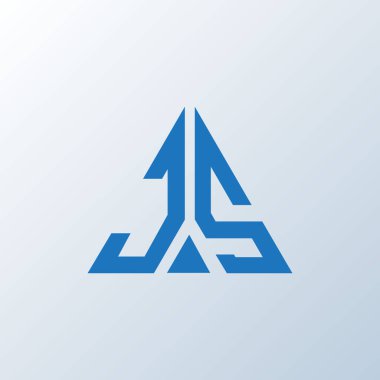 JS mektup logosu yaratıcı tasarım. JS benzersiz tasarım.