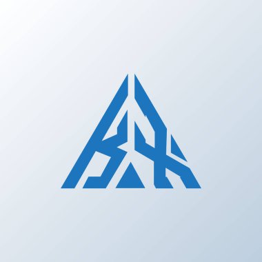 KX harfli logo yaratıcı tasarımı. KX benzersiz tasarım.