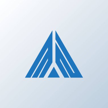 MN harf logosu yaratıcı tasarım. MN benzersiz tasarım.