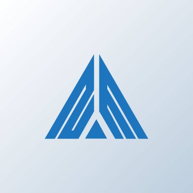 NM mektup logosu yaratıcı tasarım. NM benzersiz tasarım.