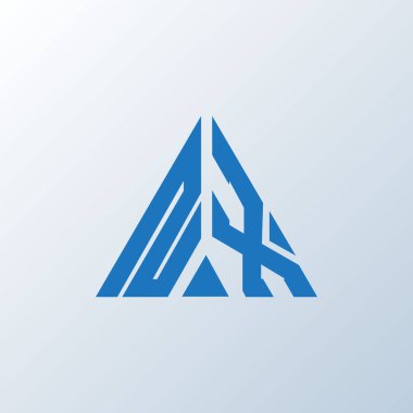 NX harf logosu yaratıcı tasarım. NX benzersiz tasarım.