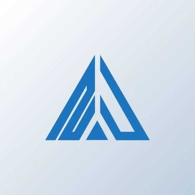 NU mektup logosu yaratıcı tasarımı. NU benzersiz tasarım.