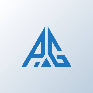 PG mektup logosu yaratıcı tasarım. PG benzersiz tasarım.