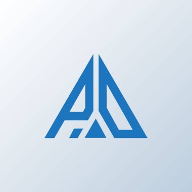 PO mektup logosu yaratıcı tasarımı. PO benzersiz tasarım.