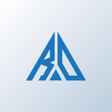 RO harf logosu yaratıcı tasarım. RO benzersiz tasarım.