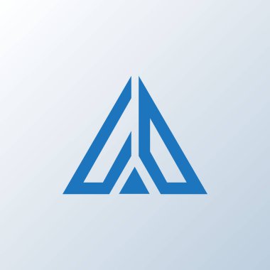 UO harf logosu yaratıcı tasarımı. UO benzersiz tasarım.