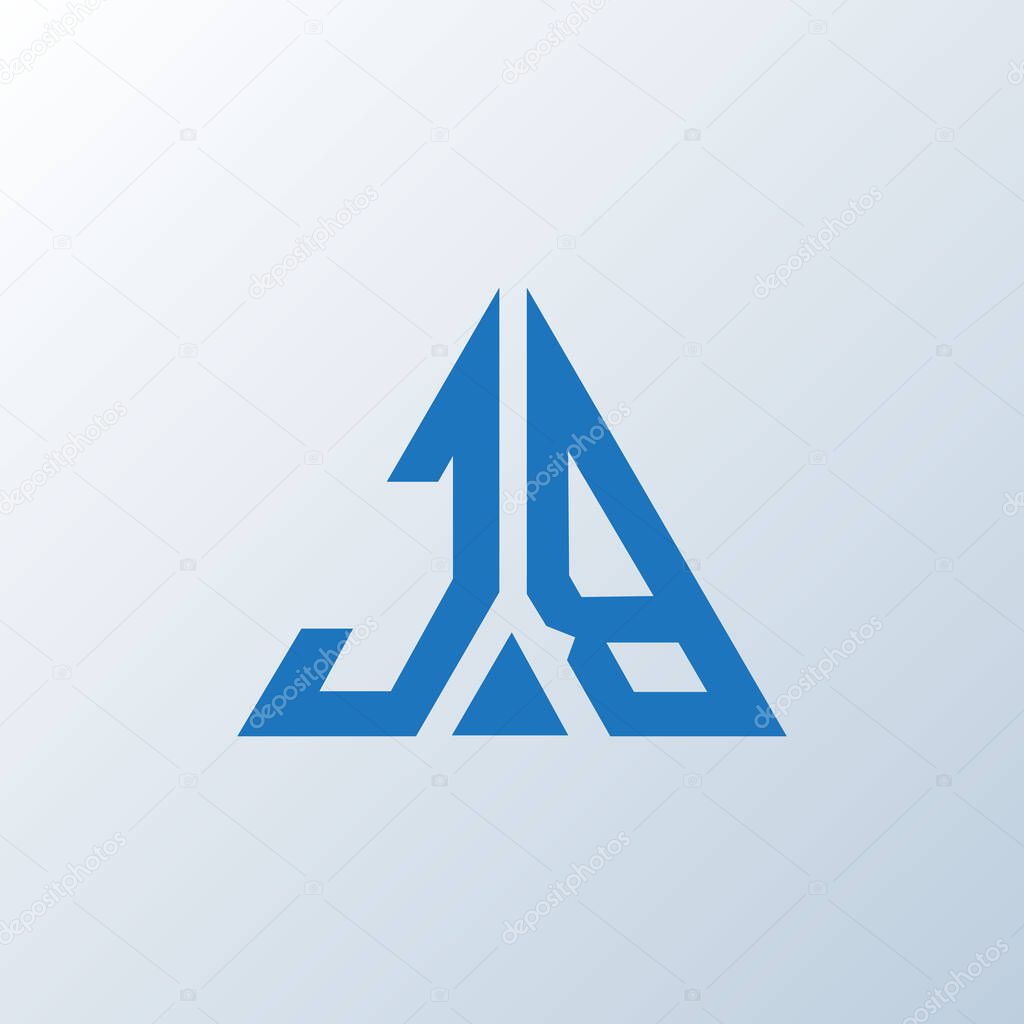 JB letter logo creative design. JB unique design.