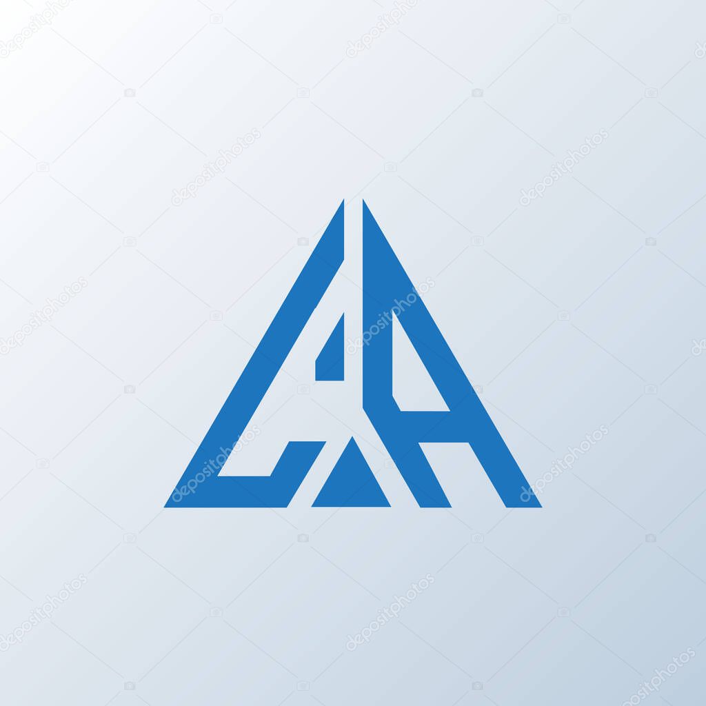 LA letter logo creative design. LA unique design.