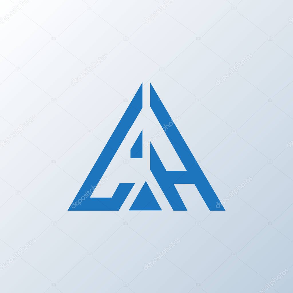 LH letter logo creative design. LH unique design.