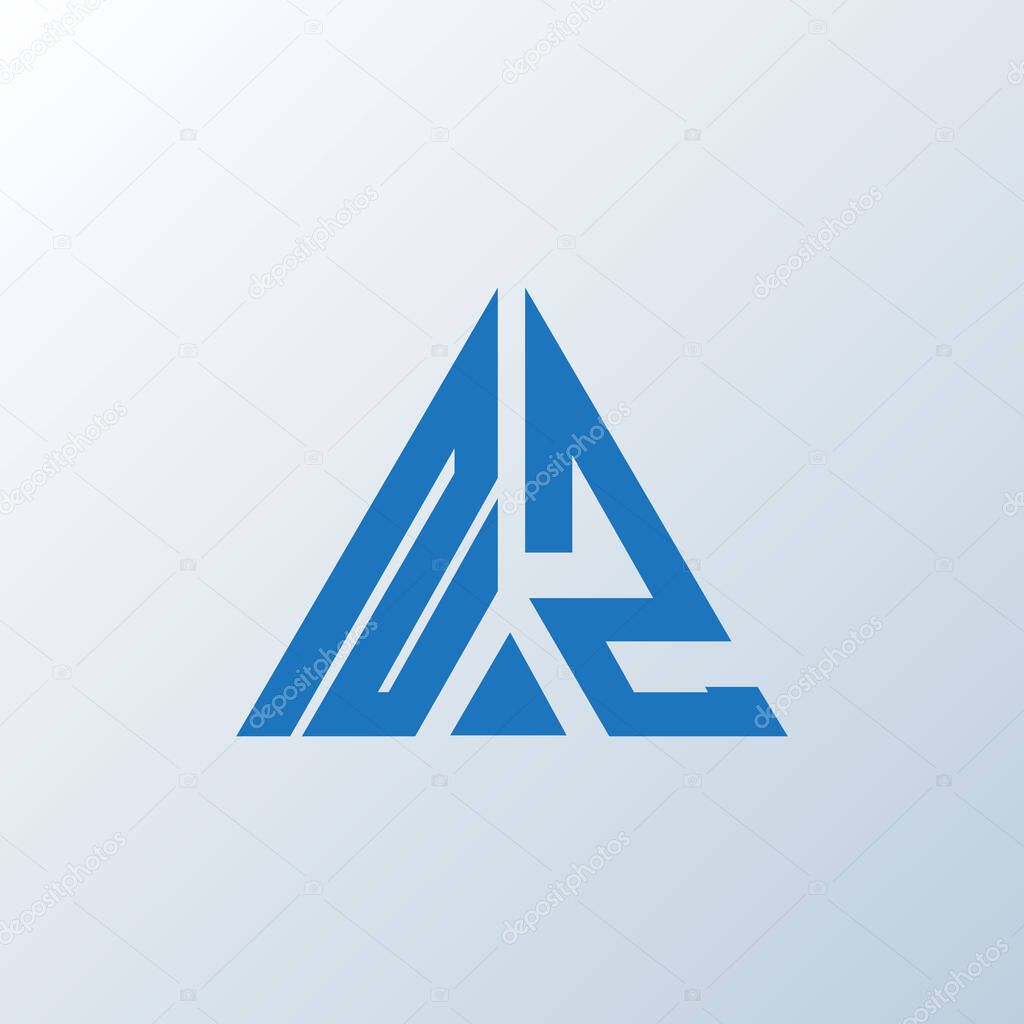 NZ letter logo creative design. NZ unique design.