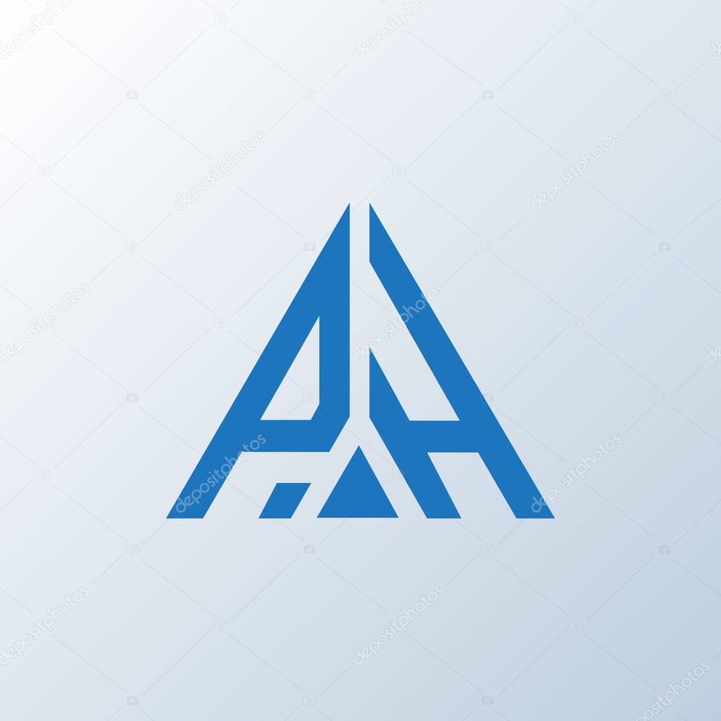 PH letter logo creative design. PH unique design.