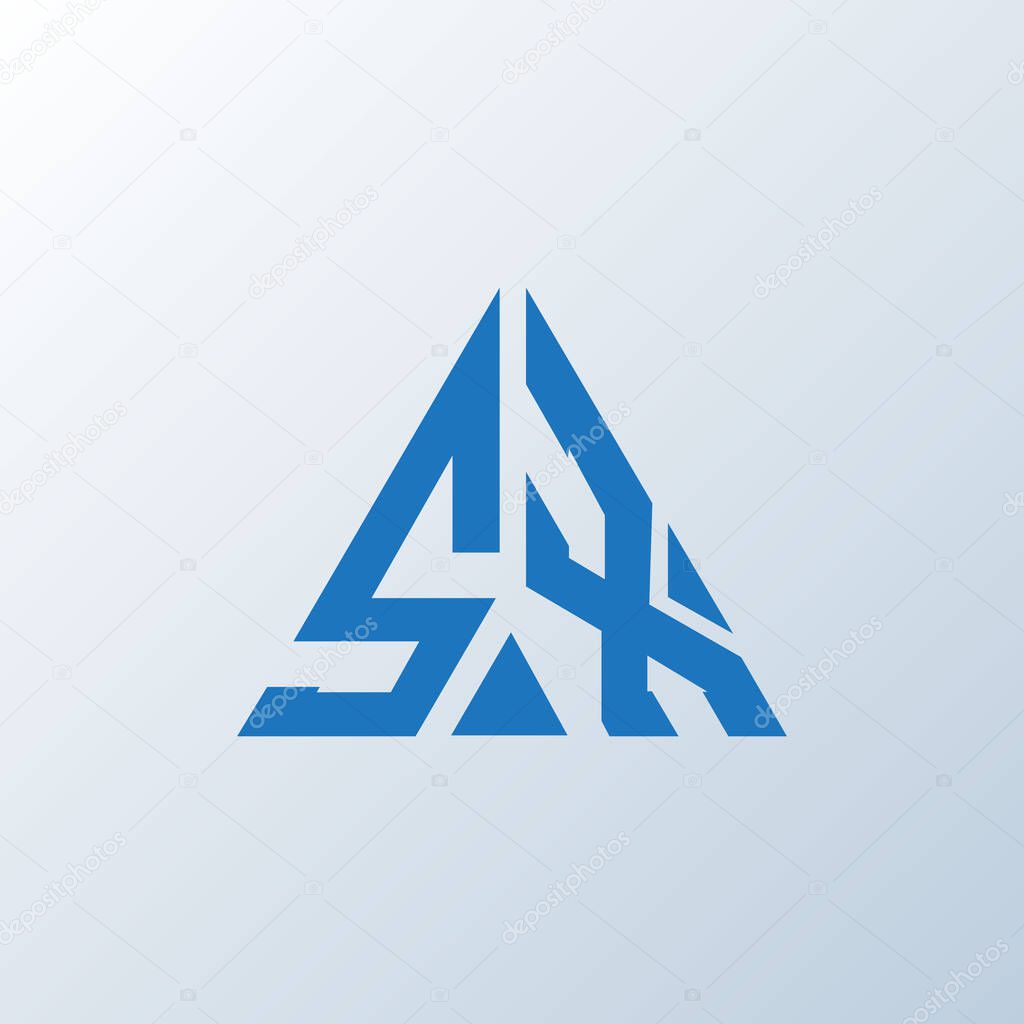 SX letter logo creative design. SX unique design.
