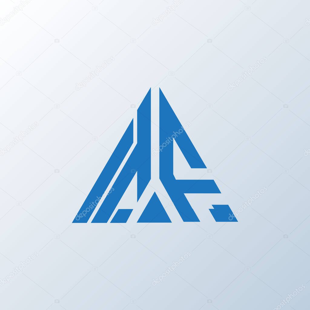 TF letter logo creative design. TF unique design.