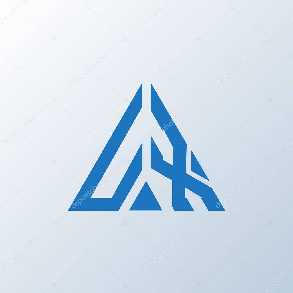 UX letter logo creative design. UX unique design.
