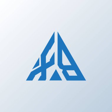 XB harfli yaratıcı logo tasarımı. XB eşsiz tasarım.