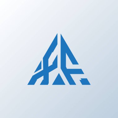 XF harf logosu yaratıcı tasarım. XF eşsiz tasarım.