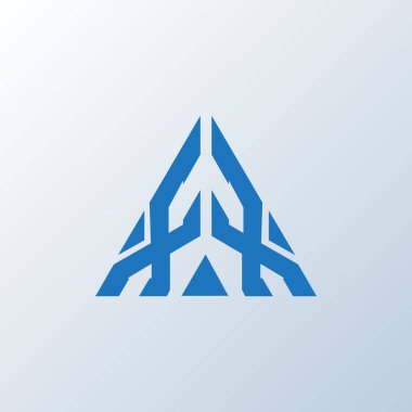 XX harfli yaratıcı logo tasarımı. XX benzersiz tasarım.